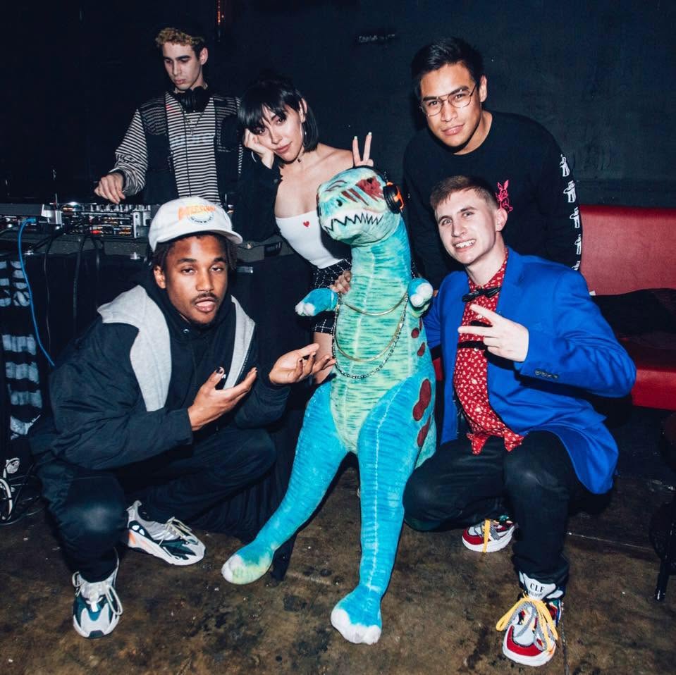 Rexy with the crew