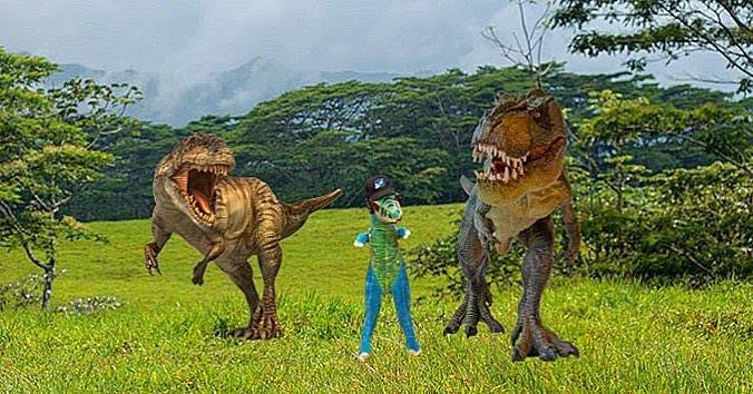 Rexy with parents